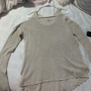 Hollister open shoulder sweater